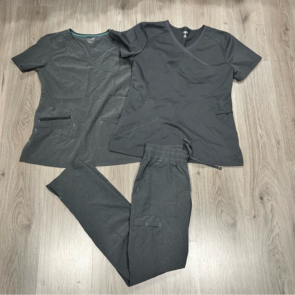 Scrubstar Charcoal Grey Scrub Set O25